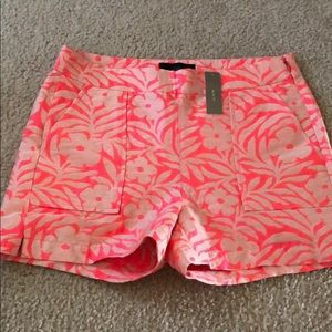 Pink Floral J.Crew 3 Inch Chino